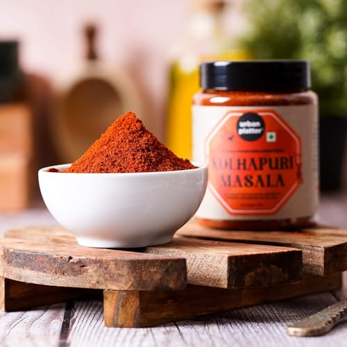 Urban Platter Maharashtrian Kolhapuri Masala, 150g (Signature Khamang Kolhapuri Blend | Fiery & Rustic Flavours | Additive & Preservative-free)