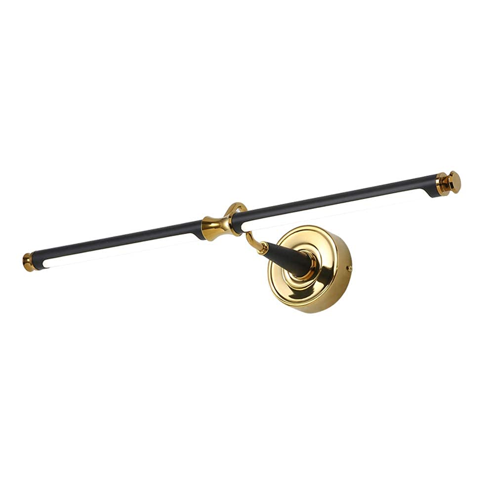 Lampy ścienne, LED światło lustra do łazienki Vintage czarna lampa lustrzana do łazienki retro lampa do makijażu wodoodporne światła ścienne lustro do makijażu lustro C