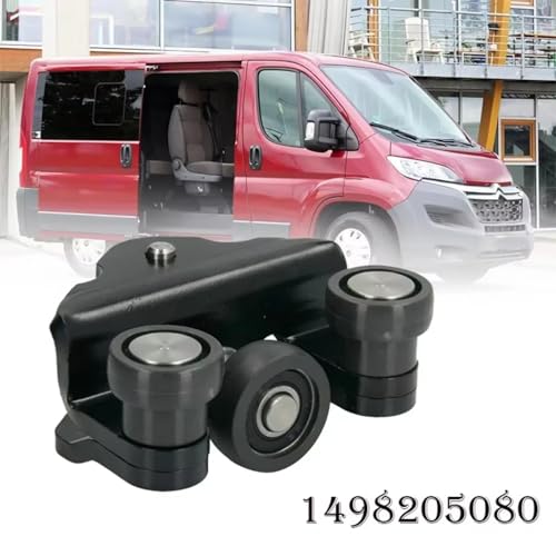 Rodillo de puerta corredera suave con rodamiento reforzado 1498205080 para Fiat Scudo inferior 5