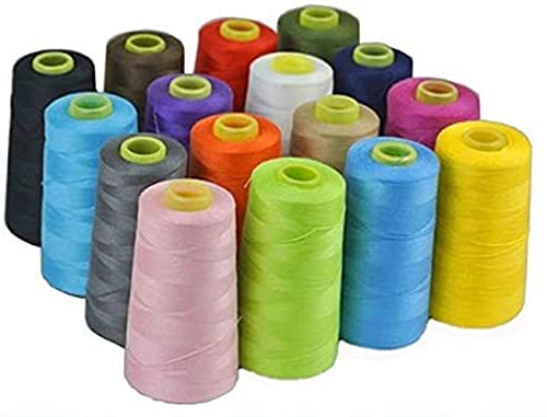 Diy Crafts 17850 3000 Yards Overlocking Sewing Machine Industrial Polyester Thread Metre Cones, Pack of 2 Cones (Purple)