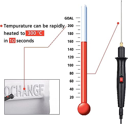 GOCHANGE Foam Cutter, Upgraded Electric Hot Knife With Button and Power Light, 100-240V/15W Hot Knife, 10CM Styrofoam Cutting Pen with Electronic Transformer Adaptor - Image 6