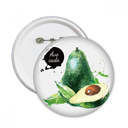 Badge Pins ronde Aquarelle fruits savoureux DIYthinker Décoration Vêtements 5pcs L