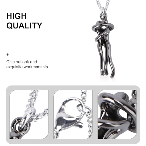 SOIMISS 1Pc Casal Abraçando Colar Casais Colar Figura Pingente Colar Casal Presente