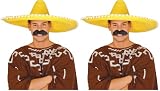 FIESTAS GUIRCA | Sombrero Mexicano de Paja (60 cm) - Accesorio de Fiesta para Celebraciones de Verano y Graduaciones - Ideal para Eventos Temáticos de México y Fiestas de Disfraces - Adulto Unisex