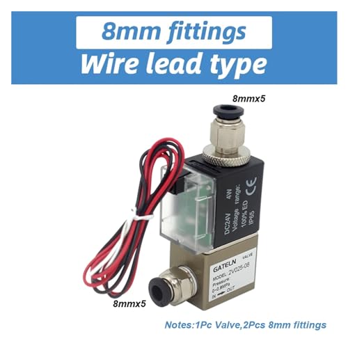 Électrovanne pneumatique 12V 1/4" BSP 2V025-08 stable et haute précision - 3