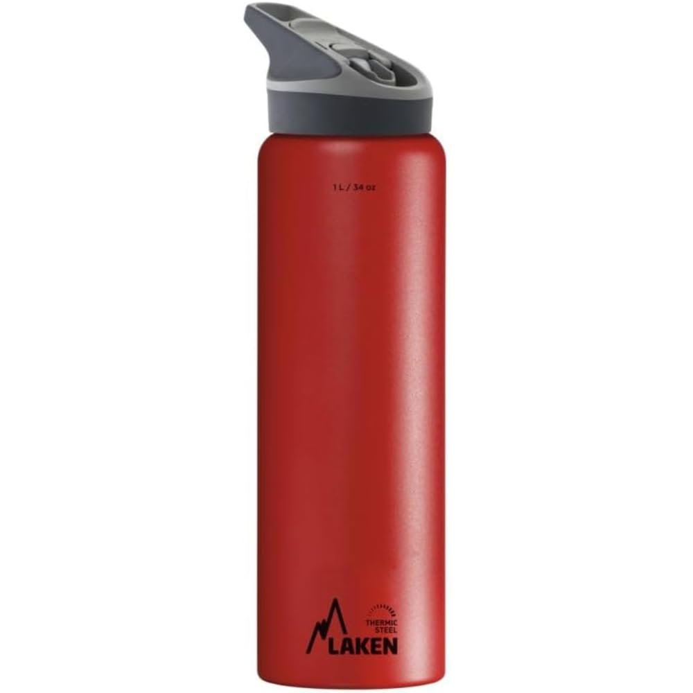Botella térmica acero inox. 18/8-1L - Rojo