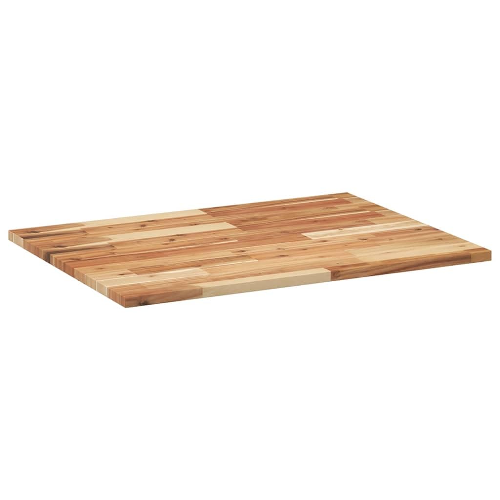 Schreibtischplatte aus Massivholz Akazie mit Ölbeschichtung 80 x 60 x 2 cm, rechteckige Tischplatte für Tischgestell, Schreibtischzubehör, Homeoffice, Büro, Arbeitszimmer, ergonomisch