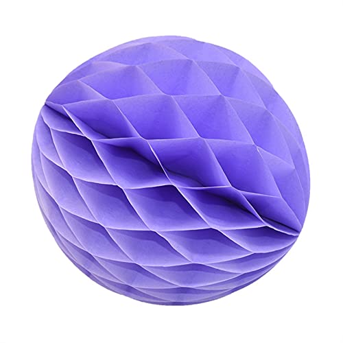 Paper lanterns，Paper Lanterns Lampshade， Paper Lanterns Decorations 10 Pcs Ball Paper Flower Lantern Ball Wedding Party Decoration Supplies(Lavender)