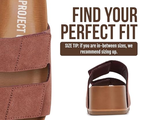 Image of Project Cloud 100% Genuine Leather Platform Sandals Women Footwear-Beach Essentials Summer Wedges with Plush and Soft Insole-Non Slip & Lightweight Wedge Sandals For Women 2026