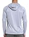 EZRUN Mens UPF 50+ UV Protection Hoodie Shirts Long Sleeve Sun Fishing Shirts(Grey,XS)