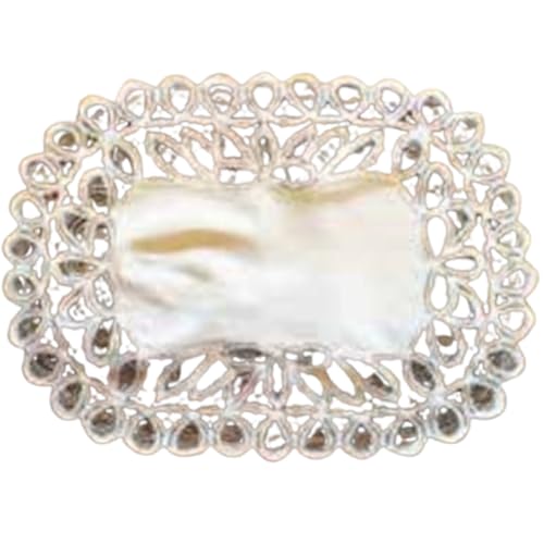 Vivienne(���B���B�A��) �y �e�[�u���Z���^�[ 36×48cm �z���C�g �z �n���h���C�h�o�e���V���[�Y ���[�X �h�J �e�[�u�������i�[ �e�[�u���N���X WK5400L1