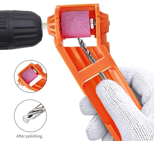 Image of Drill Machine Attachment Combo Tools Kits set Angle Drive, Drill bit Extension, Drill bit Sharpner and Drill Dust Collector (T 598, DRIL001, DDC-3006 /3018)(Blue)