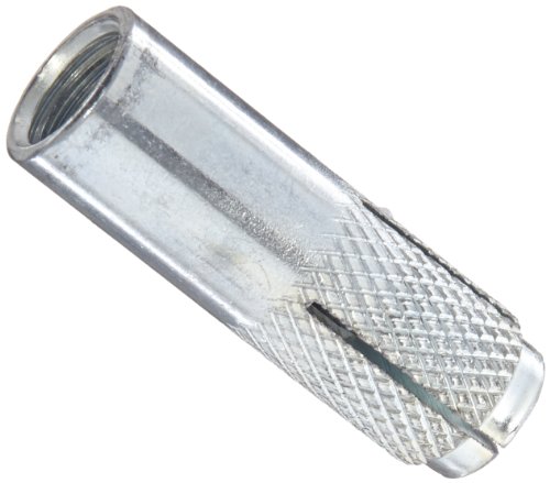 Wej-It WD12 Internally Threaded Drop-In Anchor, Carbon Steel, Zinc Plated Finish, Meets GSA FFS-325 Group VIII Type 1 Specifications, 5/8