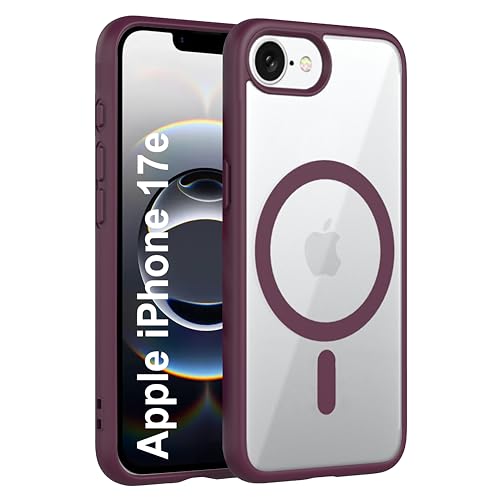 Image of Zapcase Back Case Cover for iPhone 17e | Compatible for iPhone 17e Back Cover | Scratch-Resistant Back Cover | Wine Red