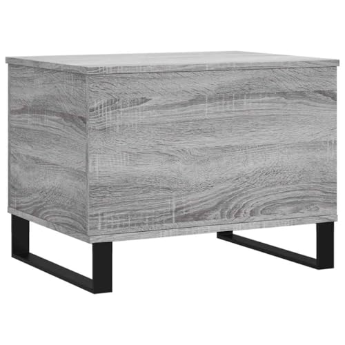 Table basse gain de place gris Sonoma réglable avec rangement fermé - 6