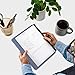 Rocketbook Pro Smart Reusable Notebook, Lined & Dotted Interchangeable Pages, For Work and Business Meetings, Executive 7x9, Blue