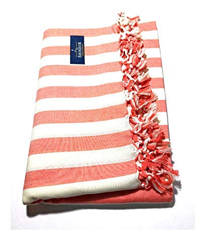 SHISHIR All-Season Handloom Bhagalpuri Cotton Single Chaddar Summer to Winter Odhne Wali Sheet (230 x 130 cm, Red, White Strip) for use with a Fan, ac, mild Cold, or While Traveling at Night-picture-18