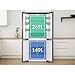 HYE American Fridge Freezer, 418L Freestanding Double Door Fridge Freezer with Fast Freeze, LED Lighting & Adjustable Shelves – Silver, No Frost, Quiet 40dB. - RF01AMCD430S03