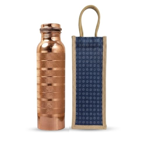 Bouteille d'eau en cuivre pur BRACOP® façonnée à la main - 2