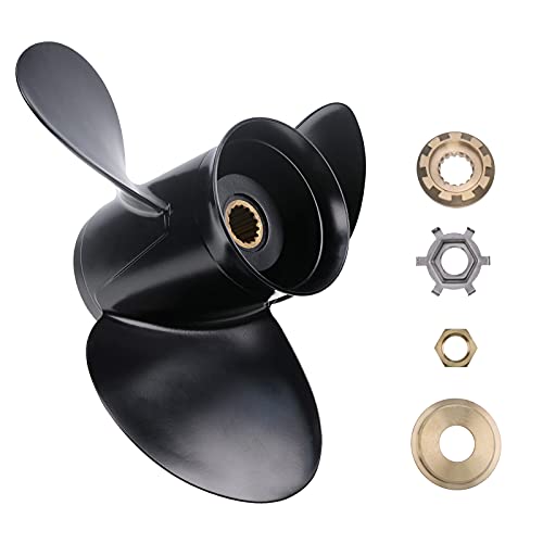 Holdia Propeller 48-77344A45 RH 13 1/4 x17 3 Blade Compatible with Mercury/Mariner 40-140HP Boat Motors