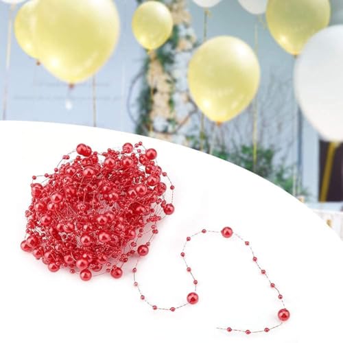 Suministros de fiesta con cadena de perlas para adornos de bodas y eventos 6