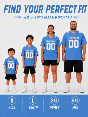 Image of Custom Replica Football Jersey with Name Number Logo