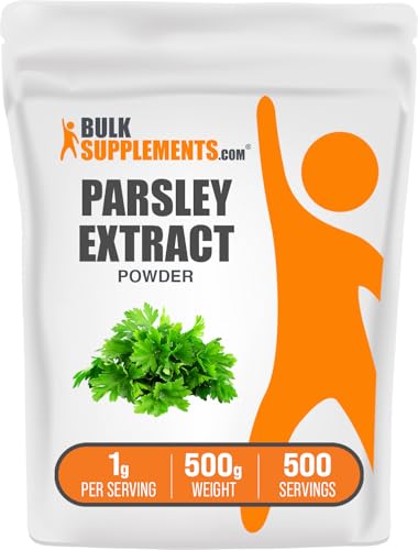 BulkSupplements.com Parsley Extract Powder - Parsley Supplement Antioxidant Source Herbal Supplement - Gluten Free 1g per Serving 500g (1.1 lbs) (Pack of 1)
