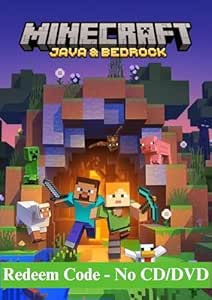 Minecraft Java & Bedrock Edition (PC) Redeem Code (No CD/DVD) : Amazon ...