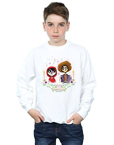 Sweat Disney Coco Miguel Hector blanc garçon : finis les pulls qui grattent