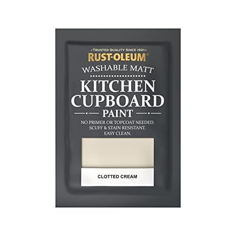 Rust-Oleum Kitchen Cupboard Paint Tester Sachet Clotted Cream 10ml Cover