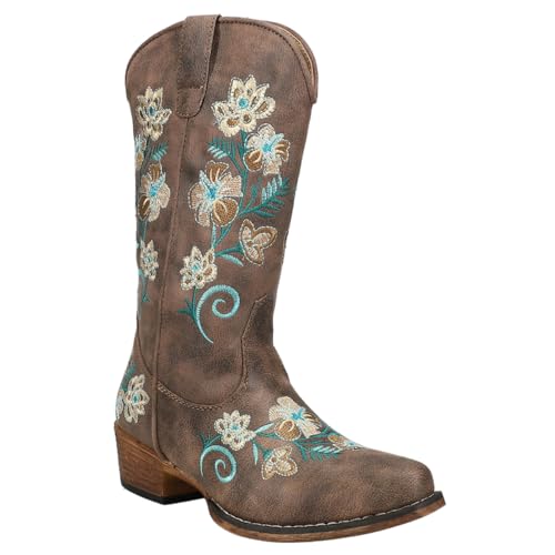 Roper Women's Riley Floral Western Boot2