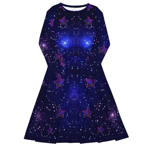 Robe midi à manches longues Trans/Femme Édition Spatiale pour un look unique