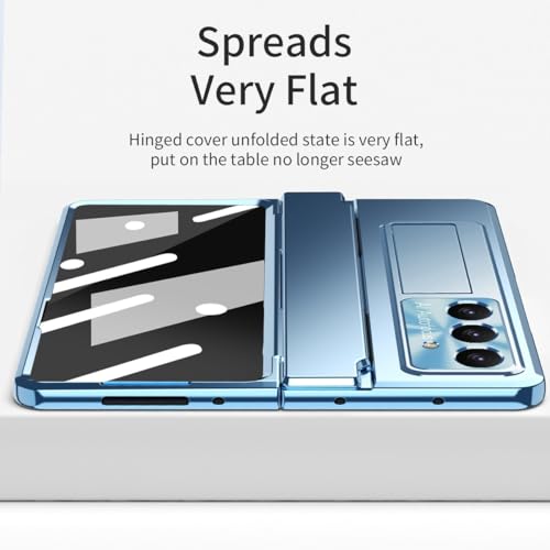 Coque Samsung Galaxy Z Fold 7 antichoc avec stylet bleu robuste