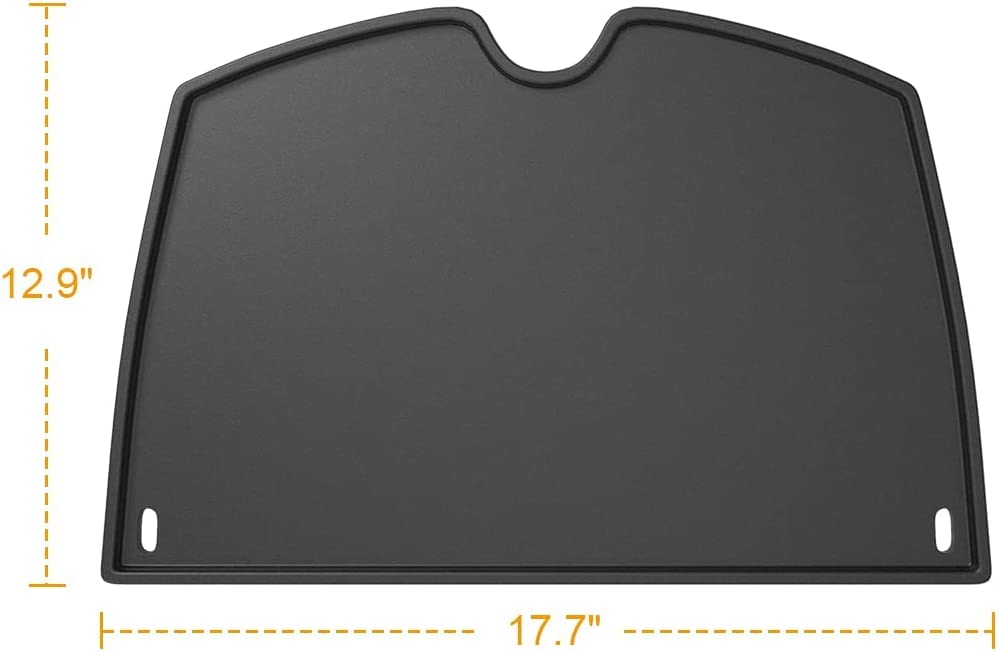 Plaque De Cuisson En Fonte Pour Barbecue Weber Q300/Q320/Q3000 - Pièce De Rechange 45.2x31.5cm, Idéale Pour Petit-Déjeuner Et Légumes