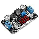 DROK Buck Converter 24v to 5v, DC 4-32V to 1.25-30V 3A Adjustable Step Down Module, LM2596 Voltage Regulator Board, 12V to 5 V LED Power Supply Transformer