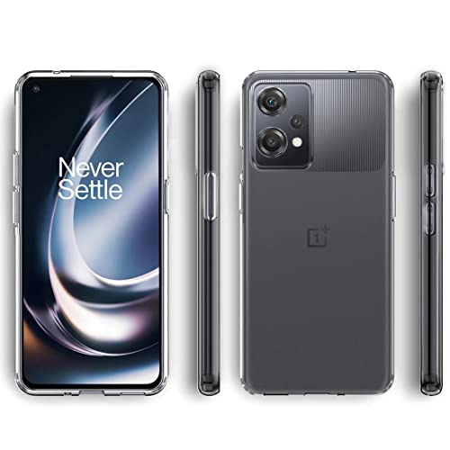Image of Fashionury Silicone Crystal Clear Back Cover Case for Oneplus Nord Ce 2 Lite 5G | Shockproof Design | Camera Protection Bump | Bumper Transparent Soft Case Cover for Oneplus Nord Ce 2 Lite 5G