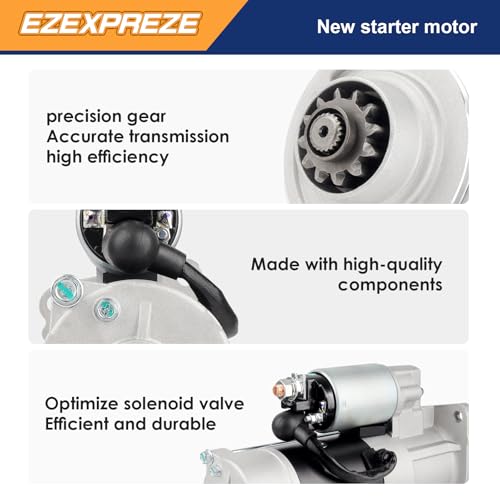 Image of Ezexpreze 410-48076 Starter Compatible with for Ford E-Series Vans, 1995-2000, F150, F250, F350, 94,95,96,97,98 F250 & F450 Super Duty 99-00, Excursion, TM000A19101, 17578N