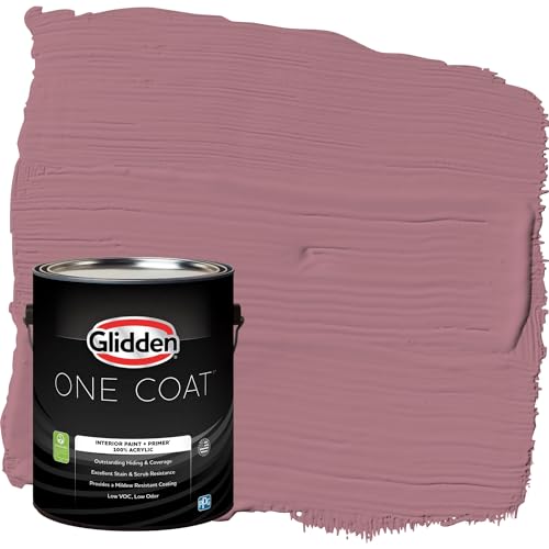 Glidden Interior Paint + Primer: Pink/Mauve Madness, One Coat, Eggshell, 1-Gallon