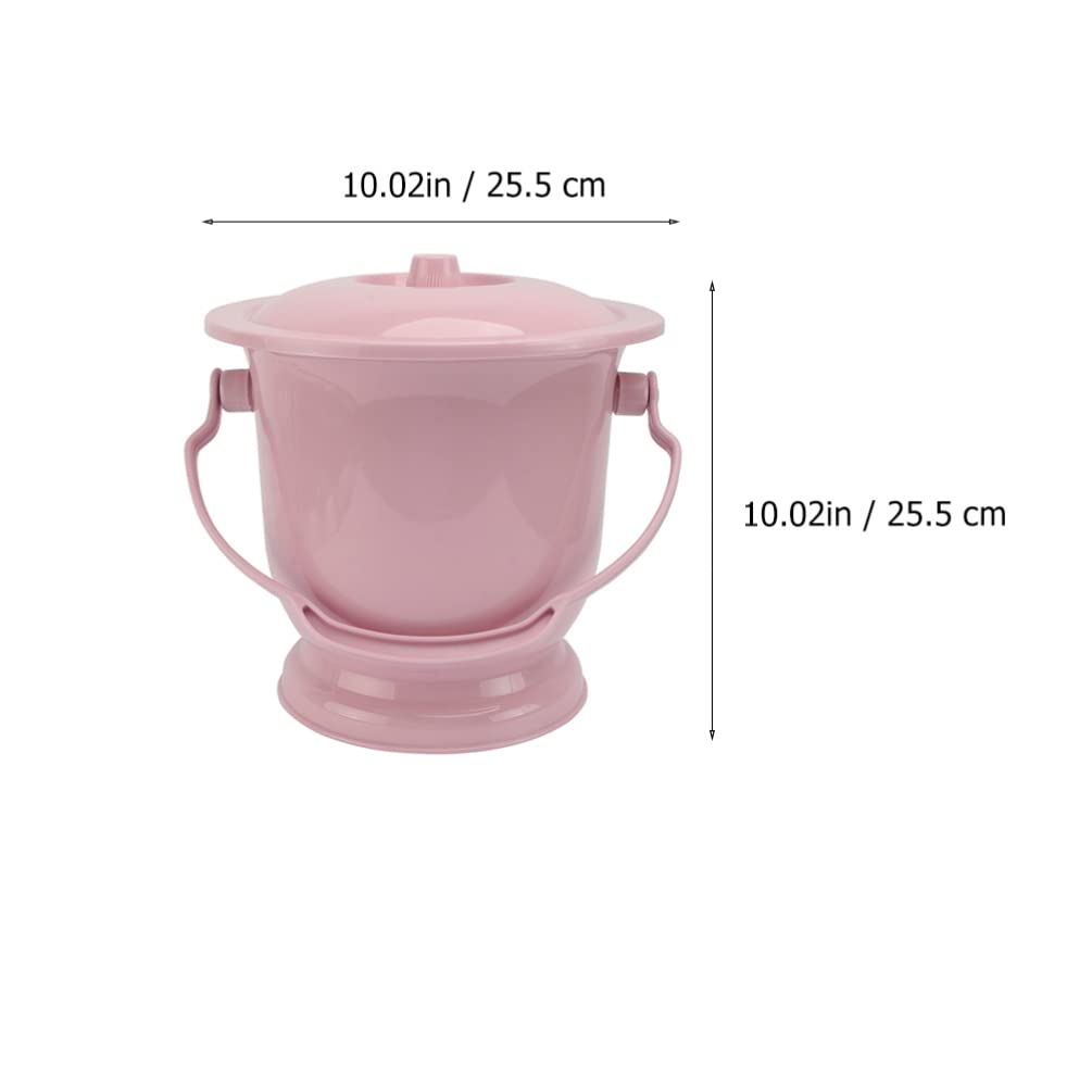 Pentola da notte， Toilette for donne, ciotola for urina, orinatoio femminile, bottiglia for pipì portatile, orinatoio, padella, orinatoio in plastica, secchio for vasino, bambino con coperchio, plasti