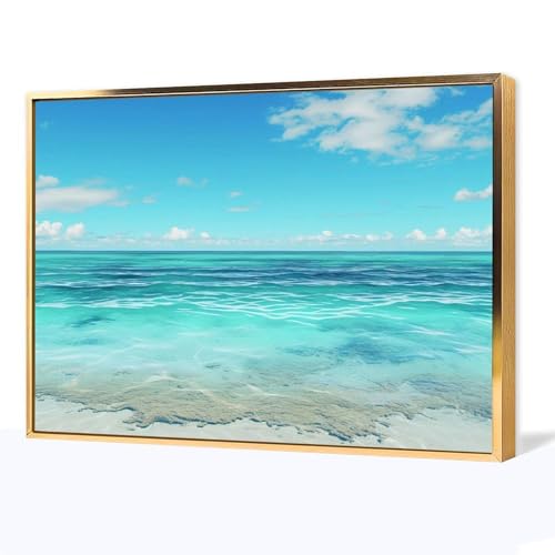 絵画 夏のビーチ アートパネル ポスター 美しい海の景色 美しい熱帯の風景 インテリア 絵画 モダン 風景画 装飾画 玄関 壁掛け キャンバス 飾り絵 シリーズ アートボード 部屋飾り 壁飾り 壁の絵 ソファの背景絵画 アルミフレーム完成品 20x30cm