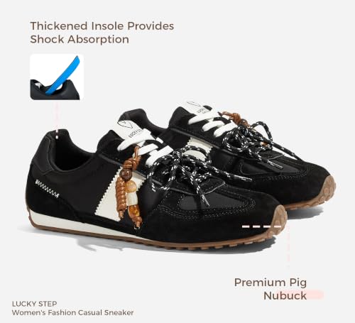 Tenis de moda retro elegantes de gamuza para caminar con confianza 5