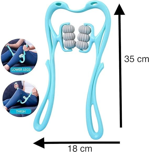 "6-ball roller neck massage: Physio body massage for relief from neck, shoulders, hands, feet, calves, back and waist targeted pain" "6-ball roller neck massage: Physio body massage for relief from neck, shoulders, hands, feet, calves, back and waist targeted pain"