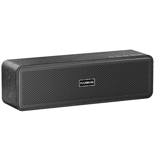 FULMINARE Portable Bluetooth Speaker for Home, Wooden Housing, 50W Deep Bass Stereo Sound, Bluetooth...