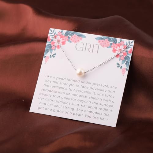 Collier pendentif grain de perle cadeau inspirant de motivation