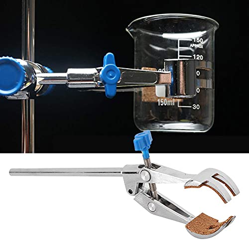 Abrazadera de 4 puntas Laboratorios de aleación de zinc Abrazadera universal, puntas revestidas de corcho Tubo de ensayo Alargar clip de soporte para laboratorio