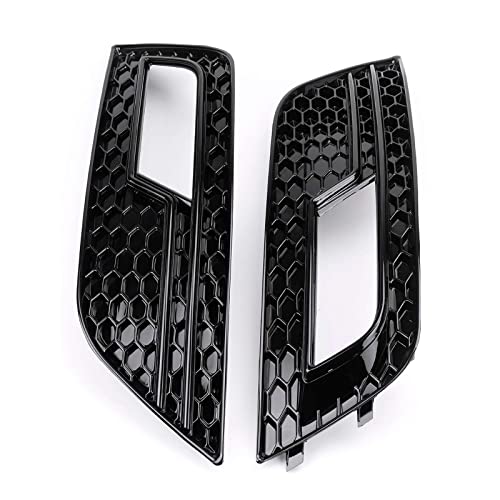 Grilles de couverture phare antibrouillard A4 B8 Facelift style maille sport noir