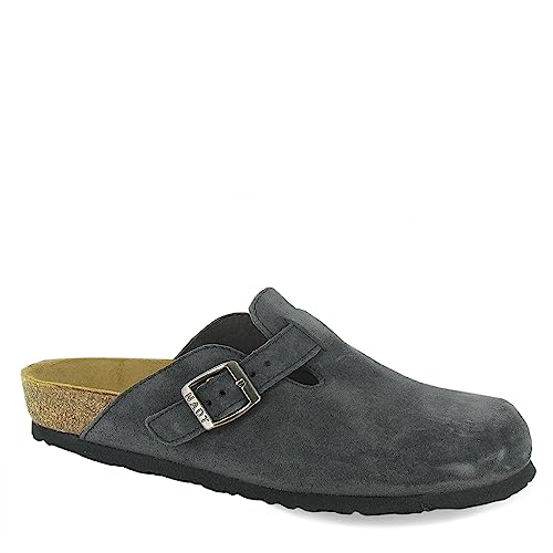NAOT Footwear Women's Spring Clog Oily Midnight Suede 9 M US