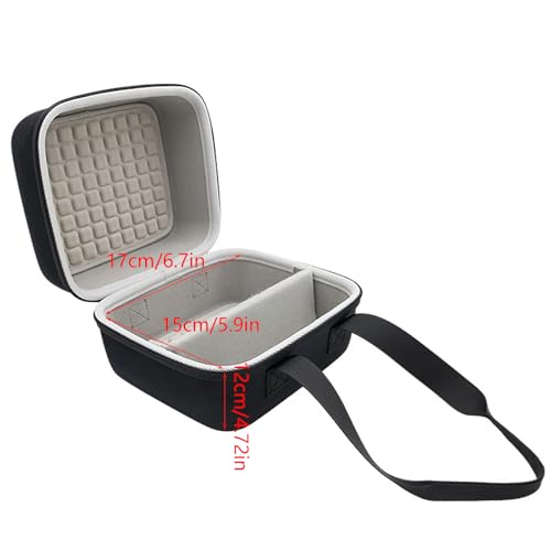 Estuche rígido de EVA para proyector pequeño, bolsa impermeable de almacenamiento con forro suave y correa para llevar a mano miniatura 6