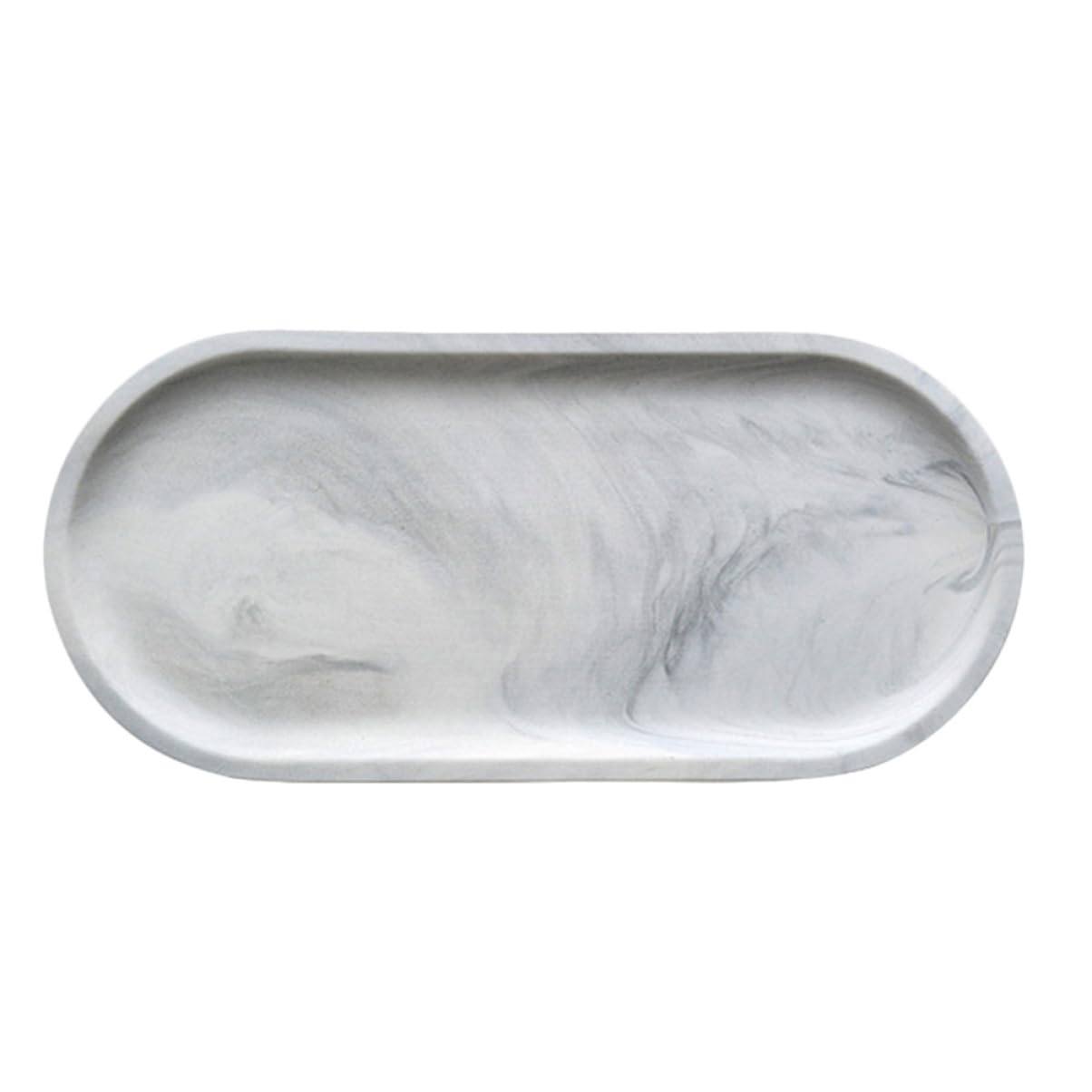Garneck High-end Marble Ceramic Food Serving Plate Snack Tray Fruit Tray Storage Plate Ceramic Tableware