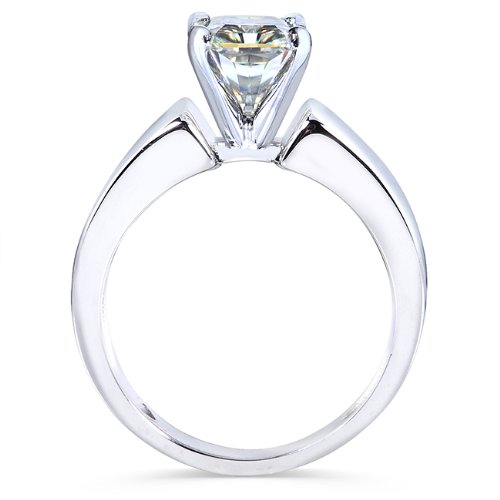 Kobelli Radiant-cut Moissanite Solitaire Engagement Ring 2 3/4 CTW 14k White Gold3